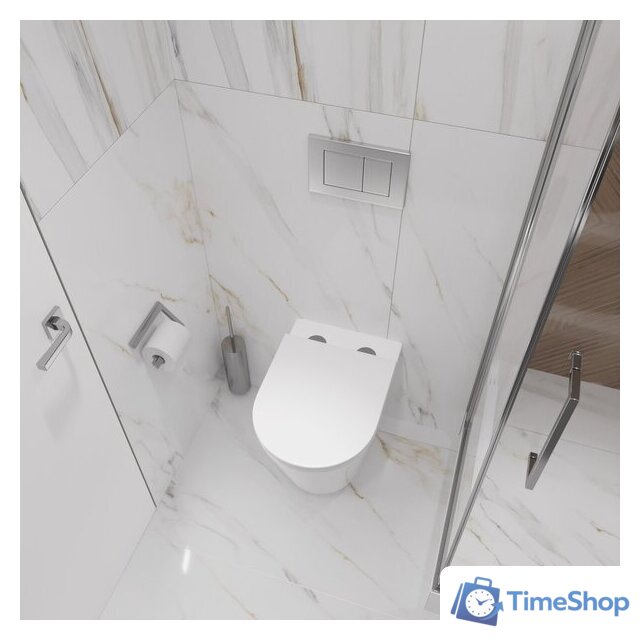 Унитаз подвесной Lauter Longer 2110822 с кнопкой 219702F (квадратная, белый) - Изображение №28 — Интернет-магазин Time-Shop