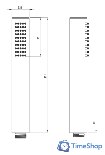 Смеситель Deante Silia Titanium BQS_D11M - Изображение №2 — Интернет-магазин Time-Shop
