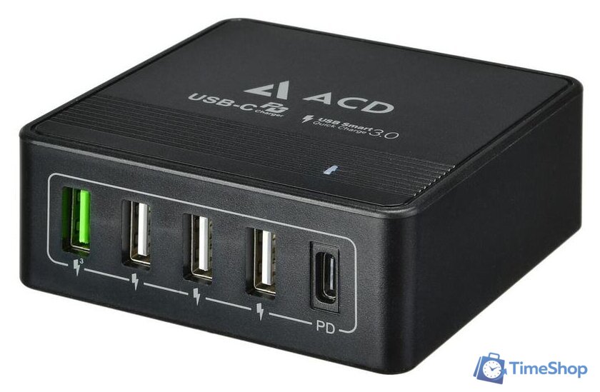 Сетевое зарядное ACD ACD-P605U-V1B - Изображение №1 — Интернет-магазин Time-Shop