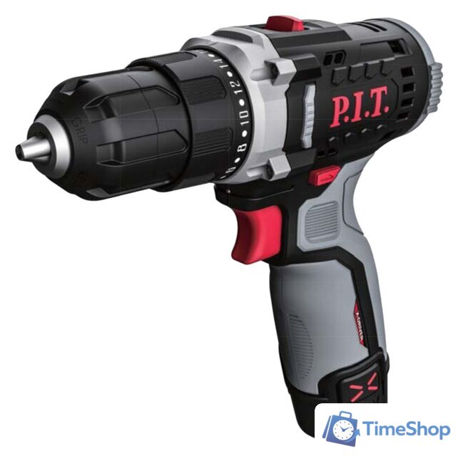 Дрель-шуруповерт P.I.T. PBM12K-10A/1 (с 1-им АКБ, кейс) - Изображение №1 — Интернет-магазин Time-Shop
