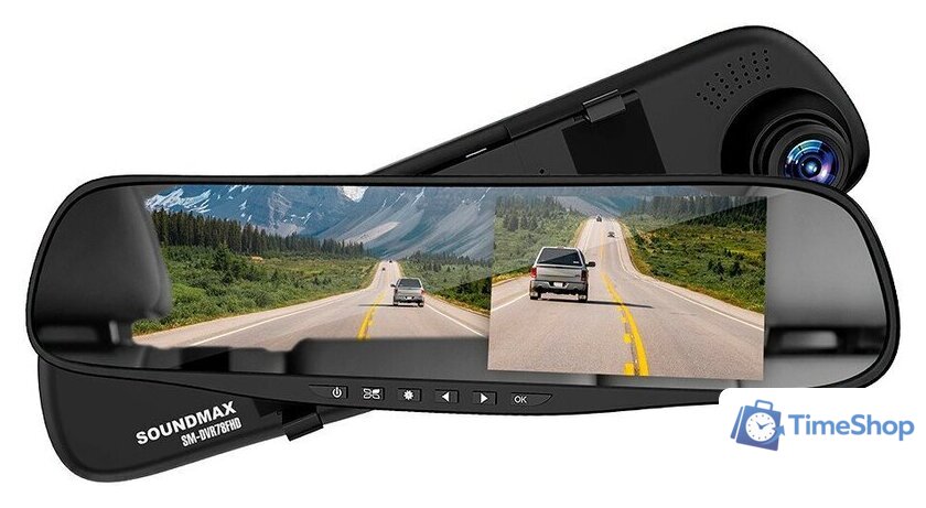 Видеорегистратор-зеркало Soundmax SM-DVR78FHD - Изображение №1 — Интернет-магазин Time-Shop