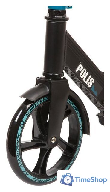 Двухколесный подростковый самокат Novatrack Polis 200 Pro'10 200.POLIS.BL21 (синий) - Изображение №4 — Интернет-магазин Time-Shop