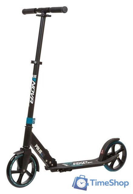 Двухколесный подростковый самокат Novatrack Polis 200 Pro'10 200.POLIS.BL21 (синий) - Изображение №1 — Интернет-магазин Time-Shop
