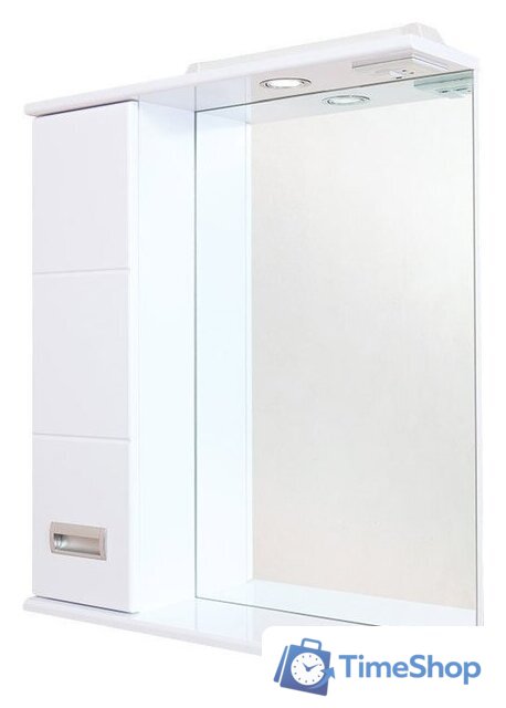  Onika Шкаф с зеркалом Балтика 58.01 левый (белый) [205816] - Изображение №1 — Интернет-магазин Time-Shop