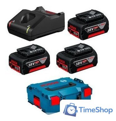 Аккумулятор с зарядным устройством Bosch 0615990L3T (18В/3x5 Ah + 18В + кейс) - Изображение №1 — Интернет-магазин Time-Shop