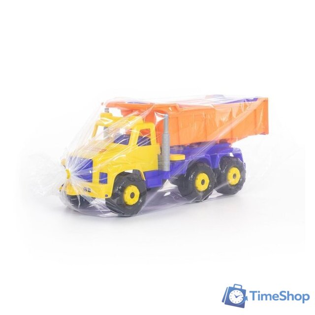 Набор Полесье Супергигант автомобиль-самосвал + лопата и грабли 5557 - Изображение №12 — Интернет-магазин Time-Shop