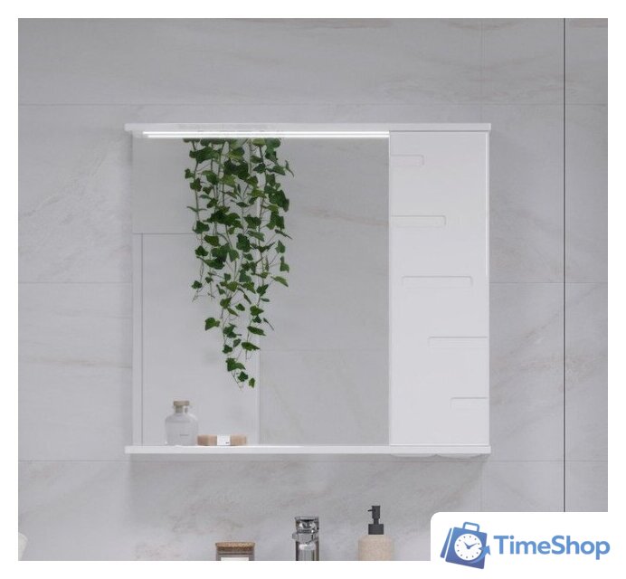  Volna Шкаф с зеркалом Joli 70 R (белый) - Изображение №3 — Интернет-магазин Time-Shop