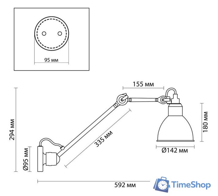 Светильник Odeon Light Arta 4125/1WD - Изображение №2 — Интернет-магазин Time-Shop