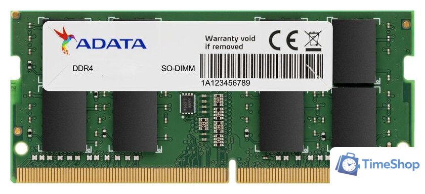 Оперативная память ADATA Premier 16ГБ DDR4 SODIMM 3200 МГц AD4S320016G22-SGN - Изображение №1 — Интернет-магазин Time-Shop