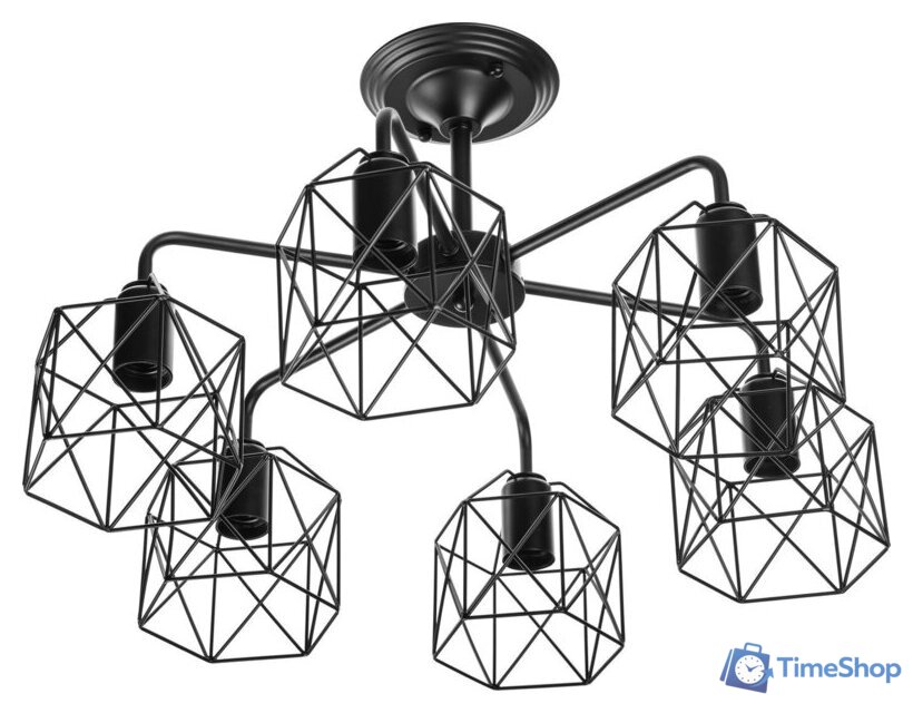 Люстра средней высоты Sundays Home KR-23 6198 (с лампами Led-Шар-deco 6шт) - Изображение №7 — Интернет-магазин Time-Shop