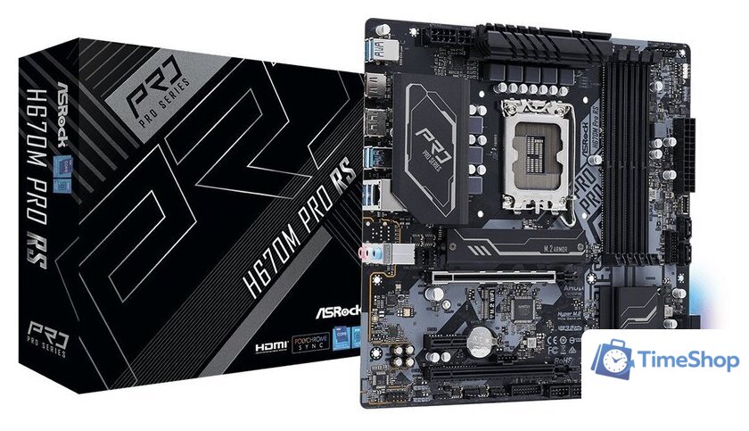Материнская плата ASRock H670M Pro RS - Изображение №2 — Интернет-магазин Time-Shop