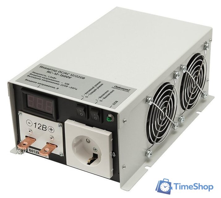 Автомобильный инвертор СибКонтакТ ИС-12-1500У - Изображение №1 — Интернет-магазин Time-Shop