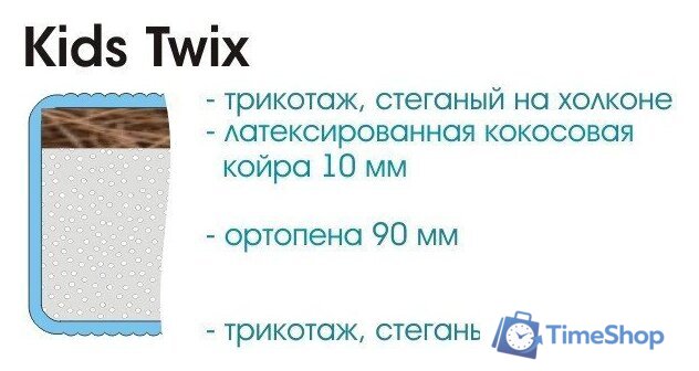 Матрас Sonline Kids Twix 80x190 (трикотаж) - Изображение №3 — Интернет-магазин Time-Shop