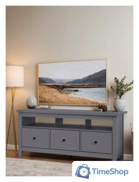 Тумба Mio Tesoro Сага 2.08.03.090.4 (серый) - Изображение №3 — Интернет-магазин Time-Shop