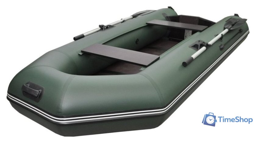Моторно-гребная лодка Муссон 2800 СК LIGHT (зеленый) - Изображение №4 — Интернет-магазин Time-Shop