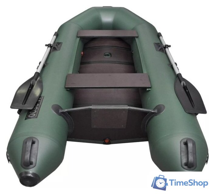 Моторно-гребная лодка Муссон 2800 СК LIGHT (зеленый) - Изображение №6 — Интернет-магазин Time-Shop