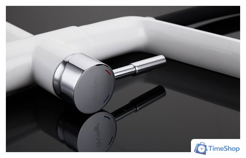 Смеситель Gappo G4398-9 (белый/черный) - Изображение №6 — Интернет-магазин Time-Shop