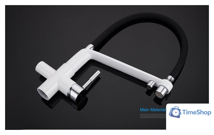 Смеситель Gappo G4398-9 (белый/черный) - Изображение №2 — Интернет-магазин Time-Shop