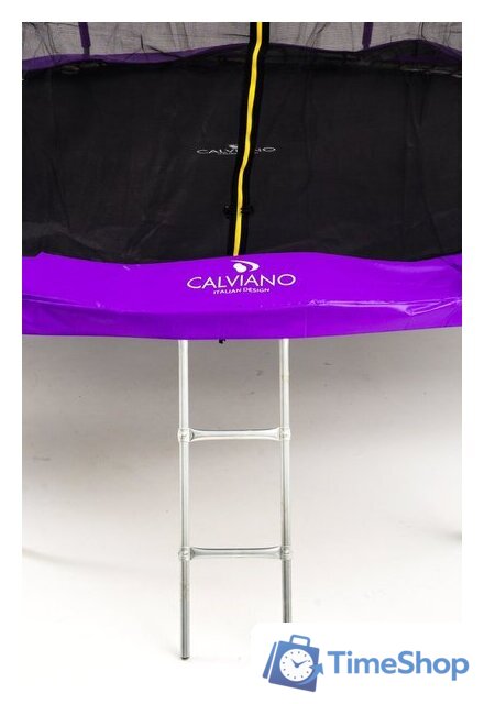 Батут Calviano Outside Master Purple 374 см - 12ft (внешняя сетка, с лестницей) - Изображение №3 — Интернет-магазин Time-Shop