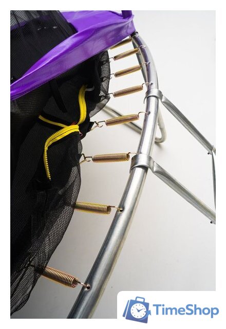 Батут Calviano Outside Master Purple 374 см - 12ft (внешняя сетка, с лестницей) - Изображение №5 — Интернет-магазин Time-Shop