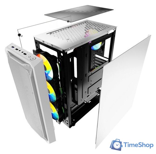 Корпус Powercase Mistral Z4 (белый) - Изображение №7 — Интернет-магазин Time-Shop