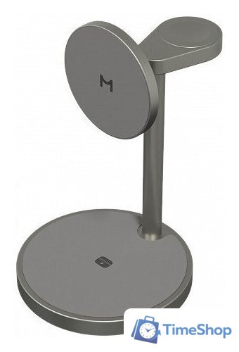 Беспроводное зарядное Magssory Base Pro Wireless Qi2 WCH012t (титановый) - Изображение №1 — Интернет-магазин Time-Shop