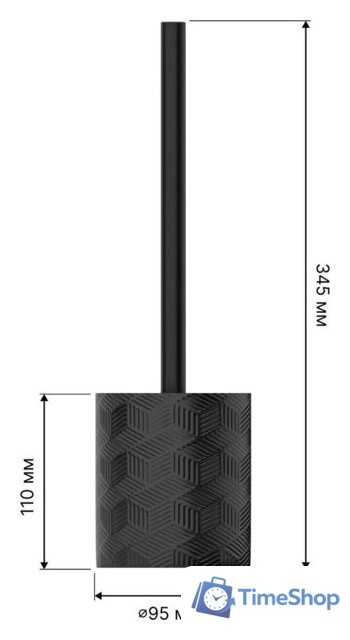 Аксессуары для ванной и туалета FORA Delicate Black (4 предмета) - Изображение №10 — Интернет-магазин Time-Shop