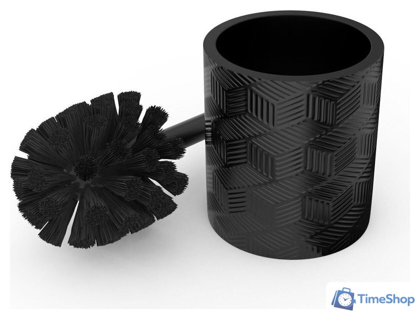 Аксессуары для ванной и туалета FORA Delicate Black (4 предмета) - Изображение №7 — Интернет-магазин Time-Shop