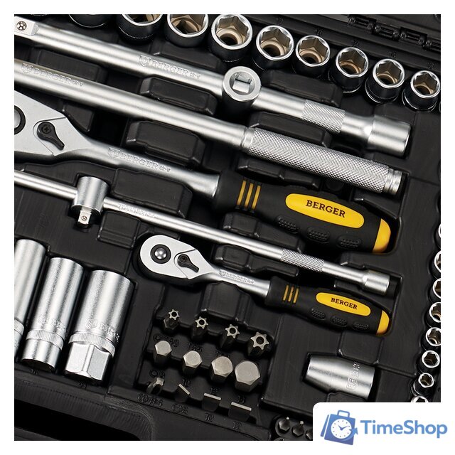 Универсальный набор инструментов Berger BG099-1214 (99 предметов) - Изображение №5 — Интернет-магазин Time-Shop