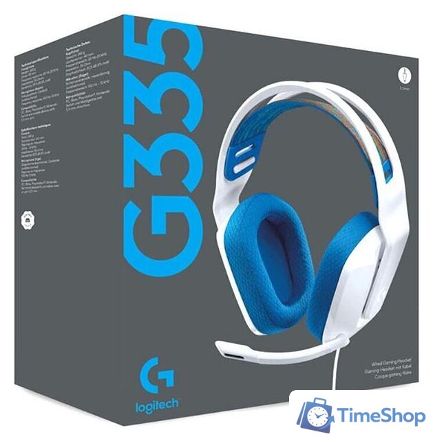 Наушники Logitech G335 (белый) - Изображение №4 — Интернет-магазин Time-Shop