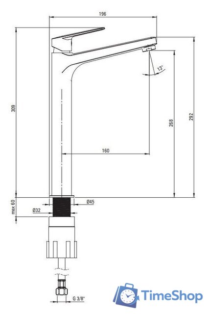 Смеситель Deante Jasmin BGJ 020K - Изображение №7 — Интернет-магазин Time-Shop