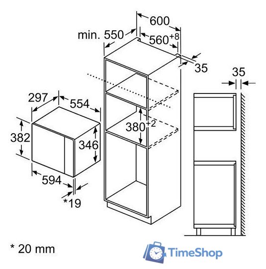 Микроволновая печь Bosch BFL524MS0 - Изображение №3 — Интернет-магазин Time-Shop