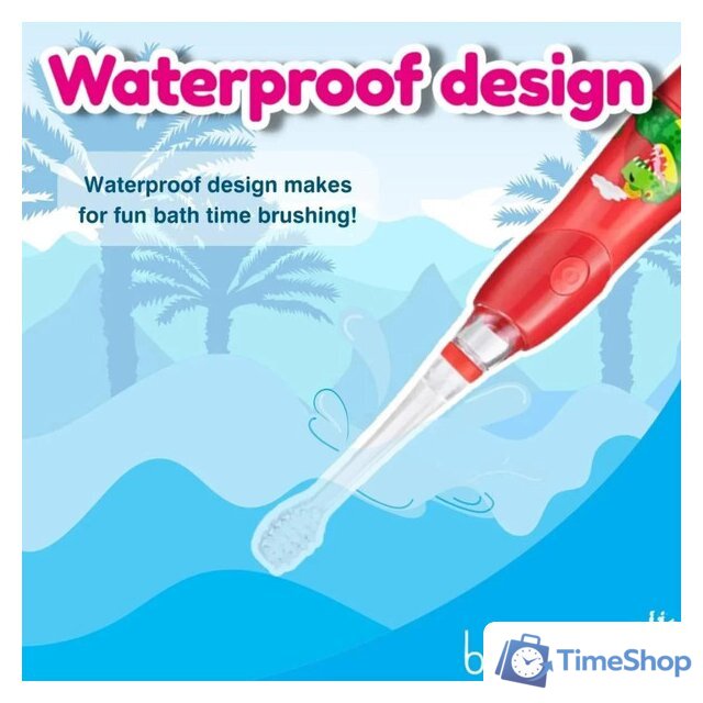 Электрическая зубная щетка Brush-Baby KidzSonic Dinosaur - Изображение №9 — Интернет-магазин Time-Shop