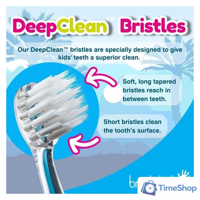 Электрическая зубная щетка Brush-Baby KidzSonic Dinosaur - Изображение №5 — Интернет-магазин Time-Shop