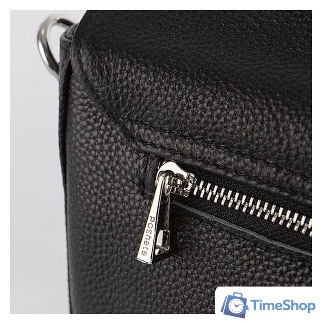 Женская сумка Poshete 845-SJ7306OL-BLK (черный) - Изображение №5 — Интернет-магазин Time-Shop