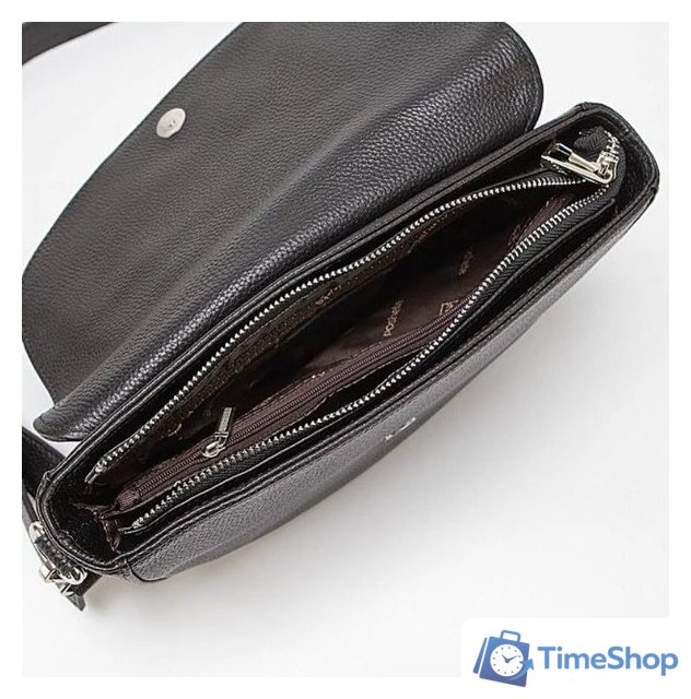 Женская сумка Poshete 845-SJ7306OL-BLK (черный) - Изображение №3 — Интернет-магазин Time-Shop