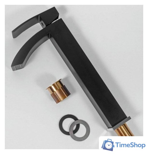 Смеситель Hansberge H2077 (черный хром) - Изображение №10 — Интернет-магазин Time-Shop