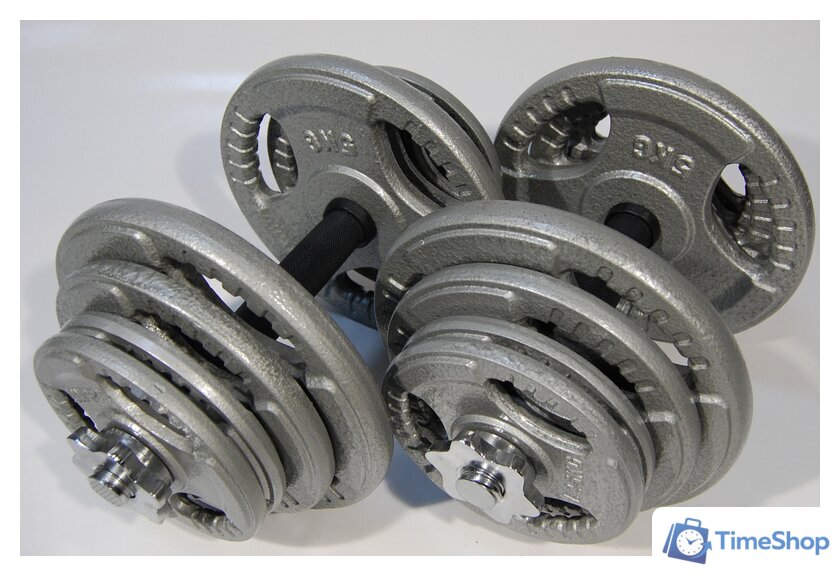 Набор гантелей Atlas Sport Хаммертон 2x21.5 кг - Изображение №6 — Интернет-магазин Time-Shop