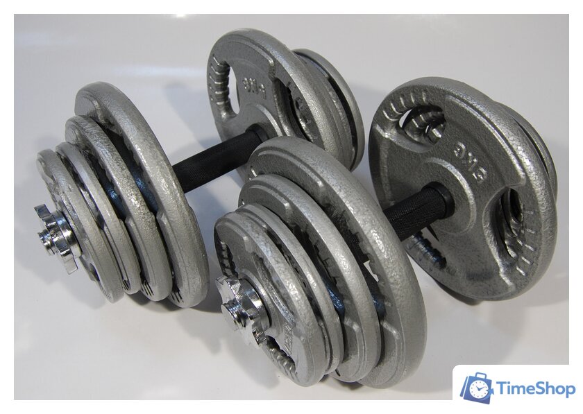 Набор гантелей Atlas Sport Хаммертон 2x21.5 кг - Изображение №5 — Интернет-магазин Time-Shop