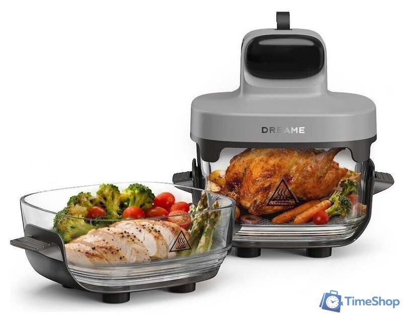 Аэрогриль (аэрофритюрница) Dreame Air Fryer PT60 (серый) - Изображение №1 — Интернет-магазин Time-Shop