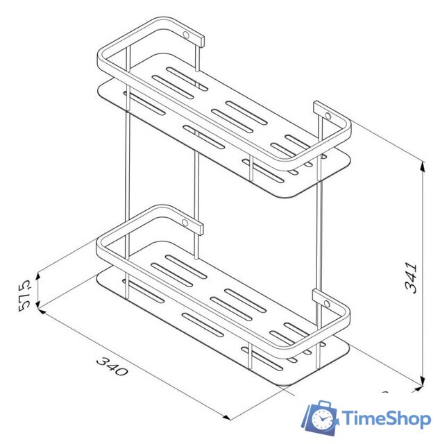  AM.PM Полка Sense L A7453200 - Изображение №2 — Интернет-магазин Time-Shop