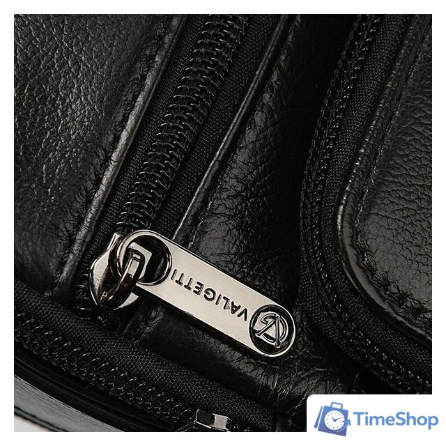 Мужская сумка VALIGETTI 186-7080A-VG-BLK (черный) - Изображение №3 — Интернет-магазин Time-Shop