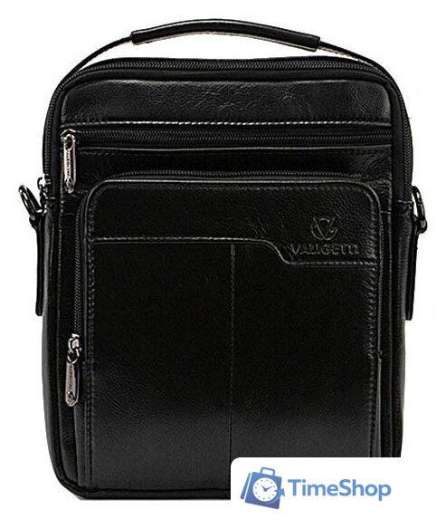 Мужская сумка VALIGETTI 186-7080A-VG-BLK (черный) - Изображение №1 — Интернет-магазин Time-Shop
