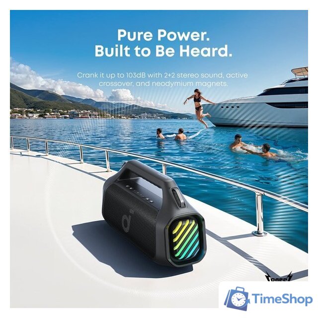 Беспроводная колонка Anker SoundCore Boom 2 Pro (черный) - Изображение №8 — Интернет-магазин Time-Shop