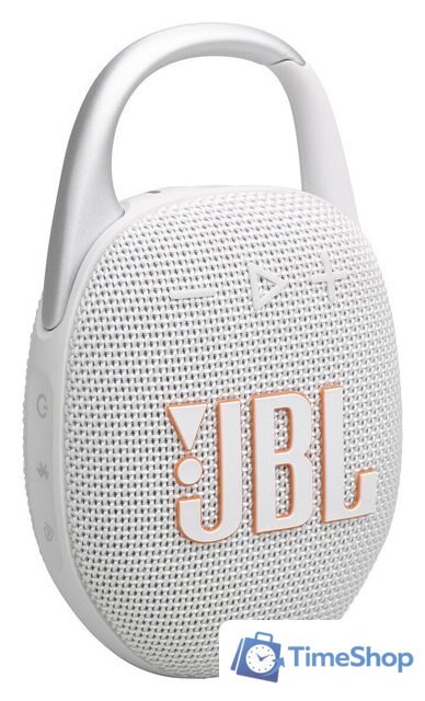 Беспроводная колонка JBL Clip 5 (белый) - Изображение №1 — Интернет-магазин Time-Shop