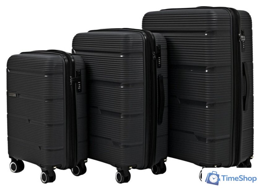 Чемодан-спиннер Pride РР-203 (S, черный) - Изображение №8 — Интернет-магазин Time-Shop