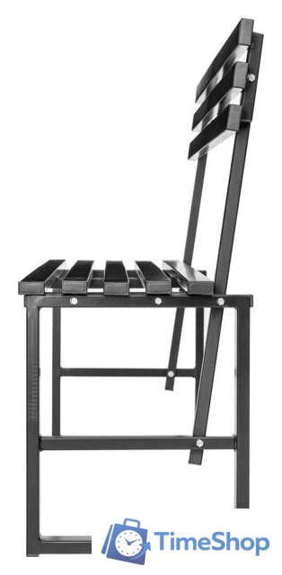 Скамейка Sundays Relax СКМС-1 со спинкой (черный) - Изображение №5 — Интернет-магазин Time-Shop