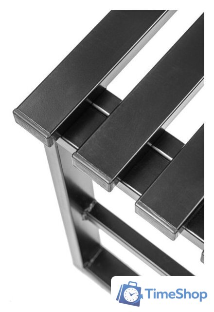 Скамейка Sundays Relax СКМС-1 со спинкой (черный) - Изображение №7 — Интернет-магазин Time-Shop