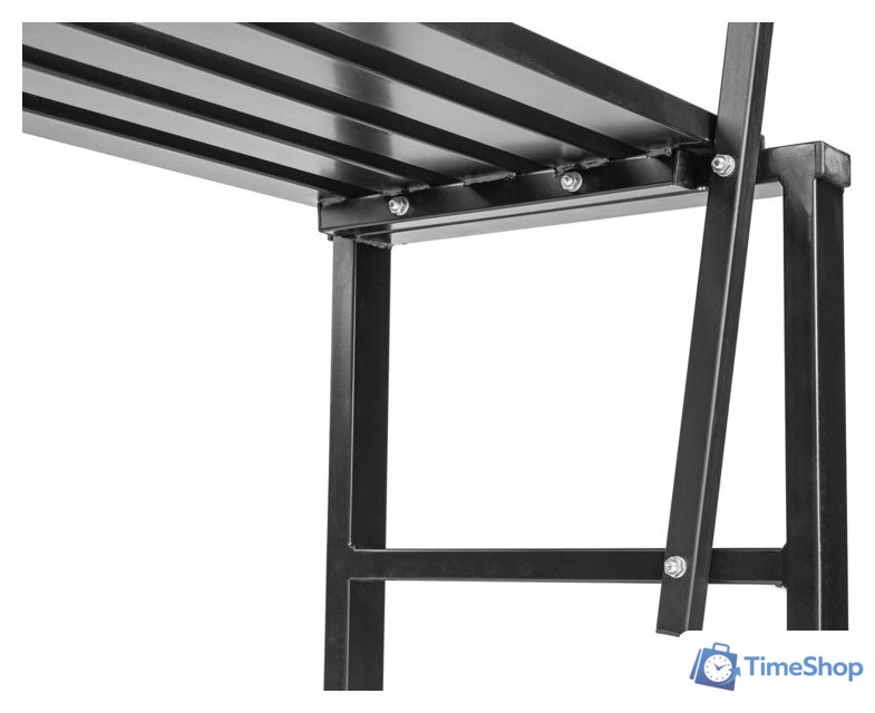 Скамейка Sundays Relax СКМС-1 со спинкой (черный) - Изображение №8 — Интернет-магазин Time-Shop