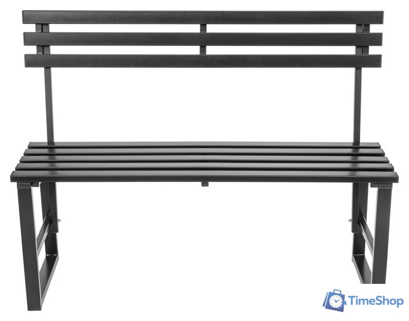 Скамейка Sundays Relax СКМС-1 со спинкой (черный) - Изображение №3 — Интернет-магазин Time-Shop